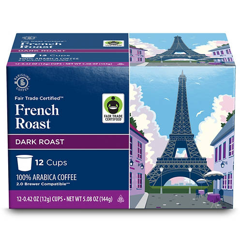 Barissimo French Dark Roast Coffee Pods, 12 count